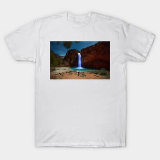 Havasu Falls light painting at night T-Shirt